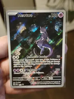 Pokemon TCG Scarlet & Violet Black Star Promo Mewtwo 052 Holofoil Near Mint - Image 1