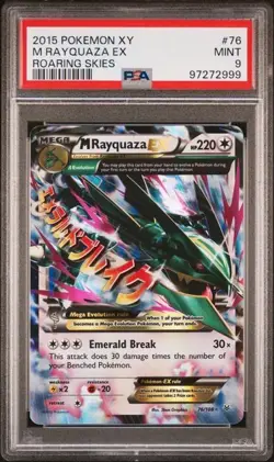 Pokemon - XY Roaring Skies - M Rayquaza EX - PSA 9 - Image 1