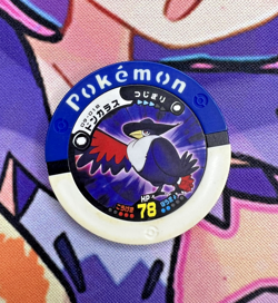 Honchkrow Blue 09-018 Regular Battrio Pokemon Arcade Game Chip 🍄 - Image 1