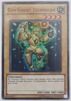Gem-Knight Tourmaline - HA05-EN003 - Super Rare Unlimited Edition Yugioh - Image 1