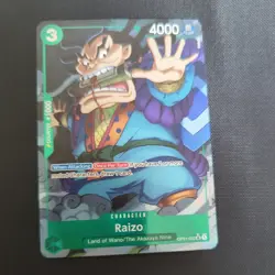 Raizo - PRB-01 The Best - UC - Alt Art - OP01-052 - One Piece Card Game - NM - Image 1