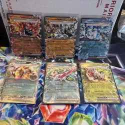 Pokemon Lot Of Tera Ex Cards Ogerpon Farigiraf Tsareena Forretress - Image 1