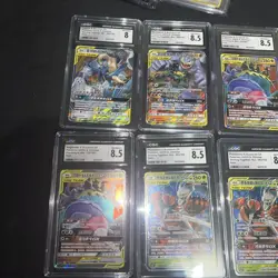 CGC graded Chinese Tag Team Gx Pokemon 7 Card Lot - Image 2