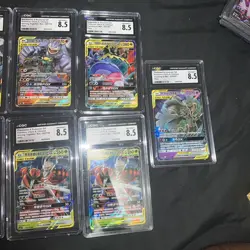 CGC graded Chinese Tag Team Gx Pokemon 7 Card Lot - Image 3