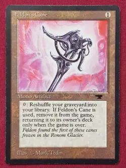Magic The Gathering ANTIQUITIES FELDON'S CANE artifact card MTG - Image 1