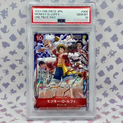 Monkey D Luffy ST10-006 PSA 10 One Piece Day 2024 Promo Card UK SELLER - Image 1