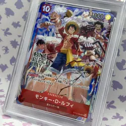 Monkey D Luffy ST10-006 PSA 10 One Piece Day 2024 Promo Card UK SELLER - Image 2
