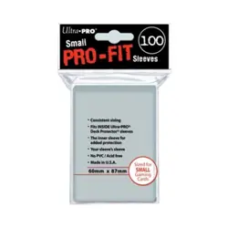 Ultra Pro Small Card Sleeves Small Pro-Fit Sleeves - Clear (100) New - Image 1