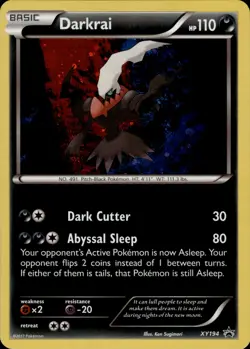 Darkrai XY194 Volcanion Mythical Collection English Pokemon Card B2 NM - Image 1