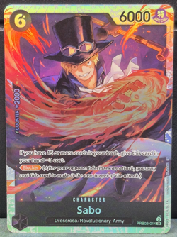Sabo PRB-02 PRB02-014 Super Rare The Best Vol 2 One Piece Near Mint Card NM TCG - Image 1