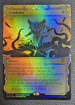 Condemn (Showcase) #74 (Foil) (NM) Special Guests SPG Magic MTG - Image 1