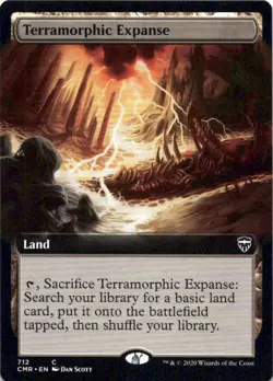 MTG Terramorphic Expanse (Extended Art) (712) | NM | Commander Legends {CMR} - Image 1