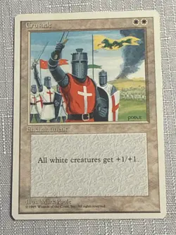 Super Rare Unplayed MTG Crusade 4th Edition Regular Mint Magic: The Gathering - Image 1