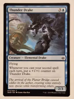 Thunder Drake - War of the Spark - Magic the Gathering MTG Nice! - Image 1