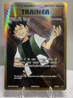 Brock's Grit (Full Art) 107/108 Evolutions Holo Pokemon TCG NM - Image 1
