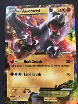 Pokemon TCG - Aerodactyl EX - XY97 Black Star Promo - 2016 Holo - LP - Image 3