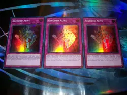3x Recoded Alive 1st Edition Super Rare CRBR-EN060 Yu-Gi-Oh! - Image 1