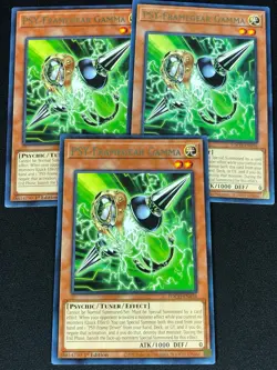 YUGIOH PSY-FRAMEGEAR GAMMA TOCH-EN036 1ST RARE X3(NM) - Image 1