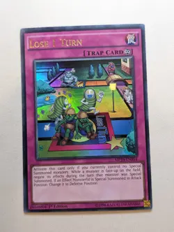MP16-EN034 Lose 1 Turn Ultra Rare 1st Edition NM Yugioh Card - Image 1