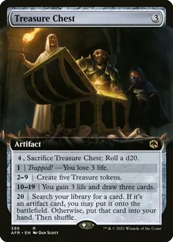 Treasure Chest Adventures in the Forgotten Realms Magic MTG Artifact CARD 1x 395 - Image 1