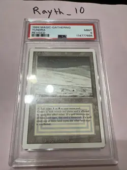 PSA 9 Tundra - Dual Land - Revised - 1994 Magic the Gathering Trading Card MTG - Image 1