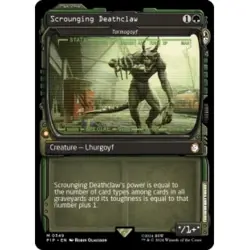 SCROUNGING DEATHCLAW (TARMOGOYF) (SHOWCASE) Universes Beyond: Fallout Magic MTG - Image 1