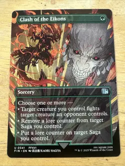 MTG Clash of the Eikons (Borderless) Final Fantasy 341 FFXVI FF16 NM - Image 1