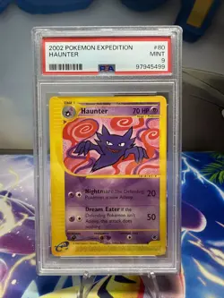 2002 Pokemon Expedition #80 Haunter PSA 9 Mint - Image 1