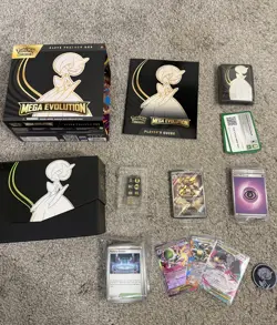 Pokemon Mega Evolution Opened ETB with PROMO + Accessories + Bulk! [No Packs] - Image 1