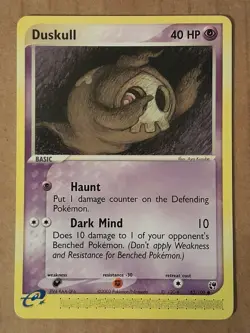 Pokemon Duskull 62/100 Ex Sandstorm E-Series NM See Pictures - Image 1
