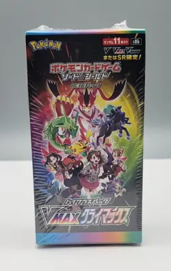 Sealed Pokemon Sword & Shield VMAX Climax Japanese Booster Box - Image 1