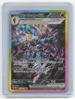 2025 Pokemon TCG Ceruledge EX Prismatic Evolutions #147/131 Lightly Played - Image 1