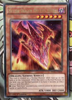 Meteor Dragon Red-Eyes Impact - INOV-EN028 - Rare - 1st Edition - Yugioh - Image 1