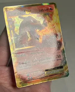 DAMAGED Charizard EX 12/108 Holo XY Evolutions AUTHENTIC Pokemon Card - Image 2