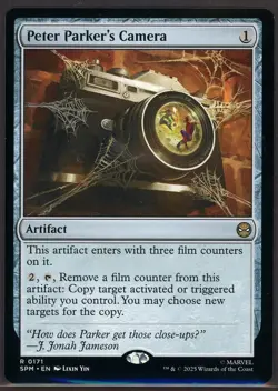 Magic The Gathering Spider-Man R Peter Parker's Camera #0171 Regular - Image 1