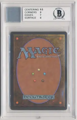 Graded Richard Garfield Signed Altered Helm of Obedience BGS Alliances MTG Magic - Image 2
