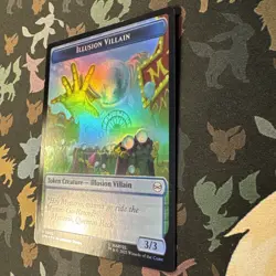 MTG Spider-Man Spider/Illusion Villain Token Foil 0002/0003 - Image 2