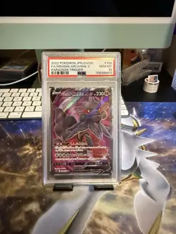 2022 Pokemon Paradigm Trigger PSA 10 GEM MINT Hisuian Arcanine V 104/098 FA - Image 1