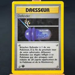 FRENCH Defender - 80/102 - Base Set - 1st Edition - Uncommon - Pokemon - Damaged - Image 1