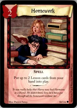 Wizards Harry Potter Trading Card Game (2001) Homework Spell No. 90 - Image 1