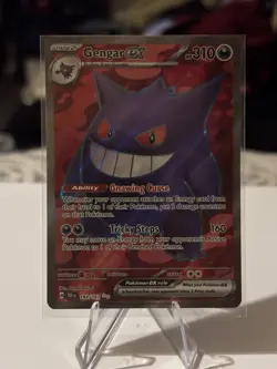 Pokemon TCG Gengar EX Full Art Ultra Rare Card Temporal Forces 193/162 - Image 1