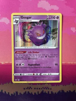 Pokemon Card Gengar Sword & Shield Holo Rare 085/202 Near Mint - Image 1