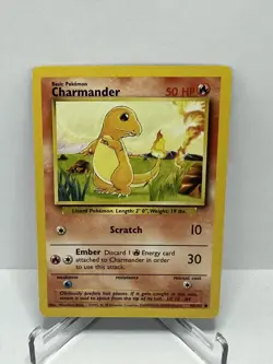Pokemon Card Charmander Base Set 46/102 Common Unlimited MP - Image 1