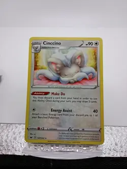 Cinccino 147/202 Sword & Shield Base Set Regular Rare Pokemon Card - Image 1