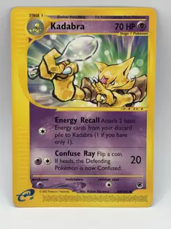 Pokemon Kadabra TCG Expedition Card 84/165 Regular Uncommon NM - Image 1
