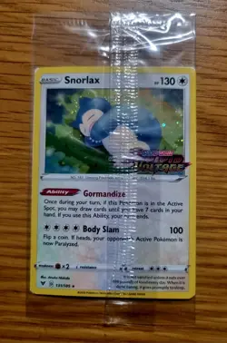 Snorlax 131/185 HOLO STAMPED Vivid Voltage Promo - SEALED - New Pokemon Card - Image 1