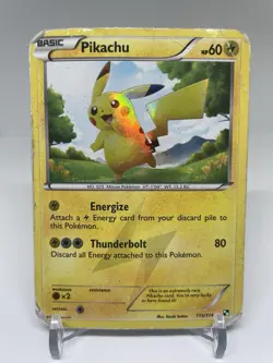 Pikachu - 115/114 - Secret Rare Shiny Black White Base - Pokemon Card - HP - Image 1