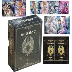 4 SAC Box Goddess Waifu Anime Booster ACG Spicy Cards Premium Trading TCG - Image 1