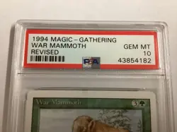MTG Revised WAR MAMMOTH PSA 10 (4182) Graded Power - Image 3