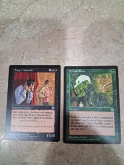 Magic The Gathering Portal Lot Od 2 Sylvan Tutor, King's Assassin Never Played - Image 1